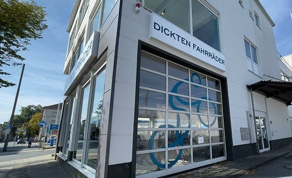 Kontaktbereich im Fahrradgeschäft